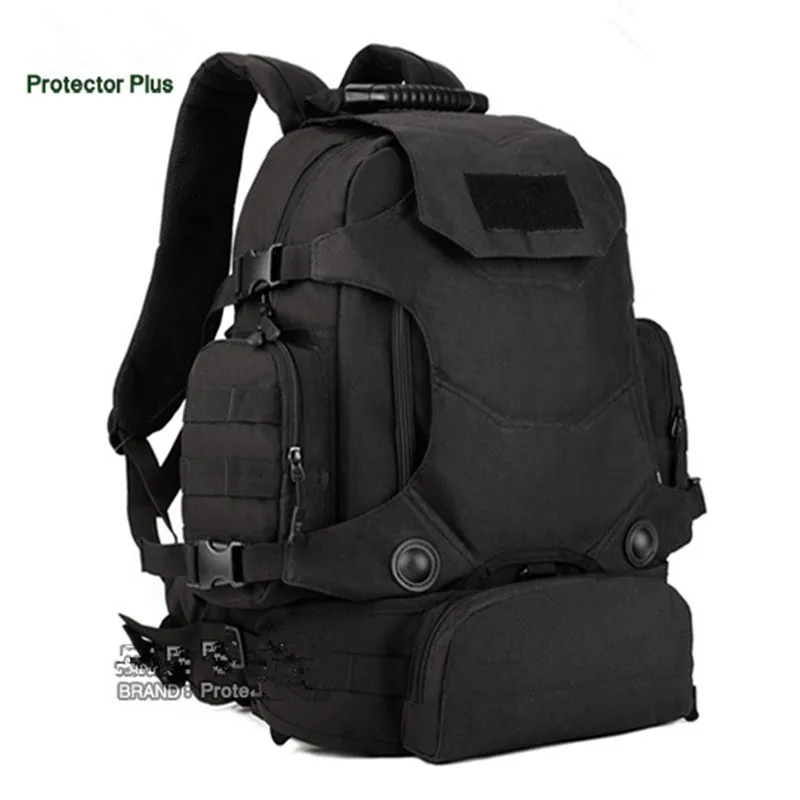 Mochilas tácticas de 40L para hombre, bolsas de viaje para supervivencia al aire libre, paquete de asalto 3P EDC Molle, senderismo, bolsa de caza, mochila