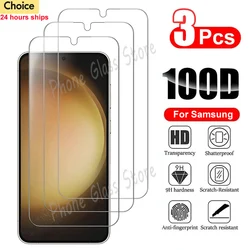 3PCS Tempered Glass For Samsung Galaxy S21 S22 S23 Plus S24 Ultra Screen Protector For Galaxy S24 S21 S20 FE S23FE Glass