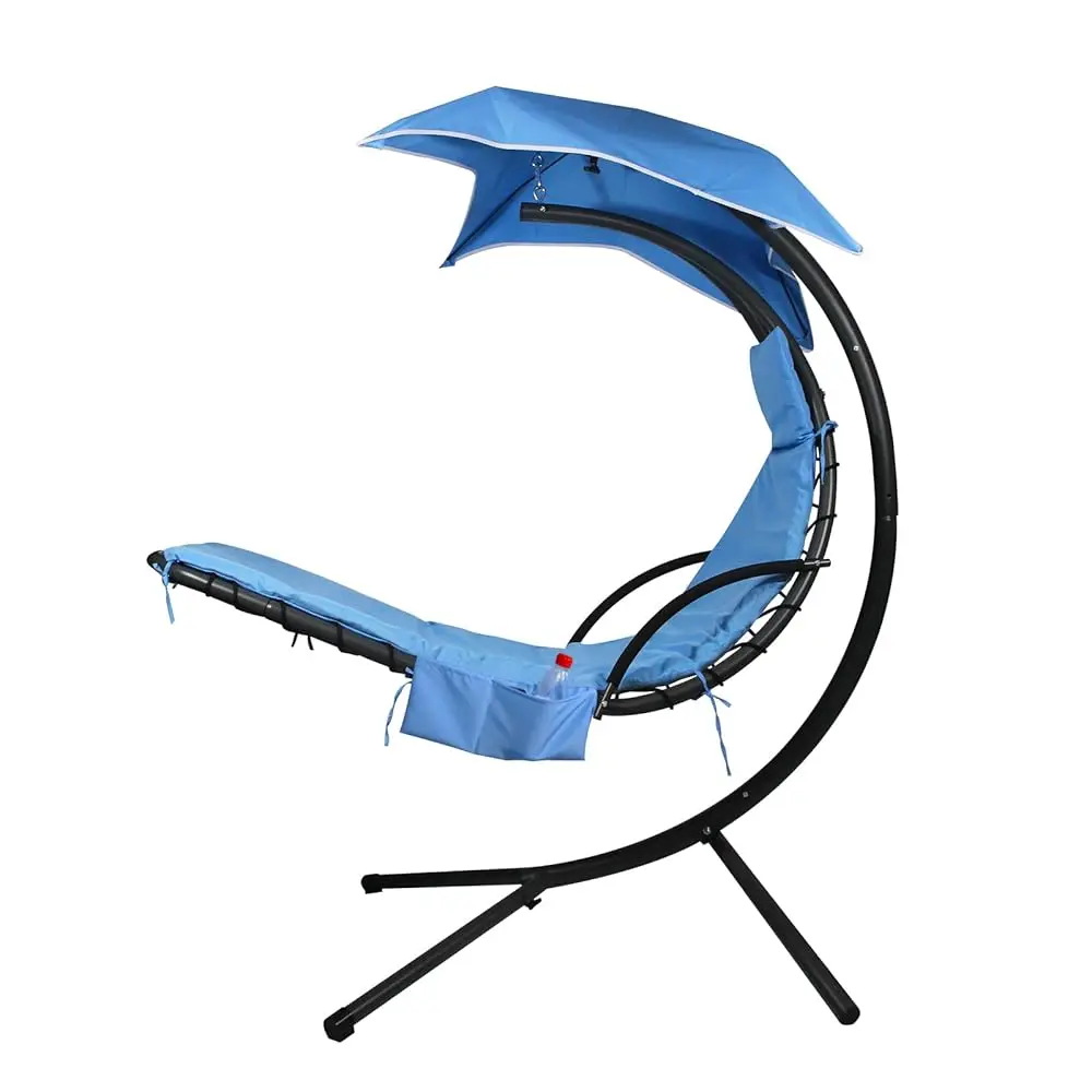 

Outdoor Hanging Lounge Chair Replacement Cushion Cover And Umbrella Fabric, Made For Patio Curved Chaise Hammo Floating Swing
