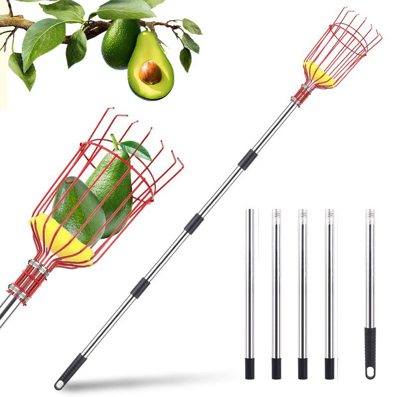 

Складной регулируемый плодосборник для сада, ручной инструмент для сбора фруктов, набор инструментов для фермерских работ