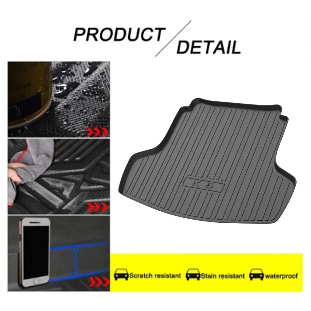 TPE Storage Box Pad Rear Trunk Mat For KIA K5 2020 20212022 2023 2024 2025 Waterproof Protective Liner Trunk Tray Floor Mat 2