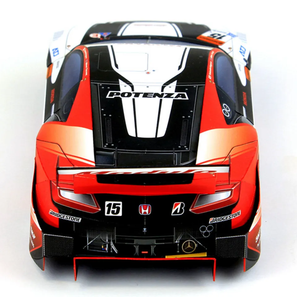 WRC 2015 NSX CONCEPT-GT 1:24 Paper Model Car, Dakar World Rally Racing Origami Art, Handmade 3D Papercraft DIY Craft ZX-144