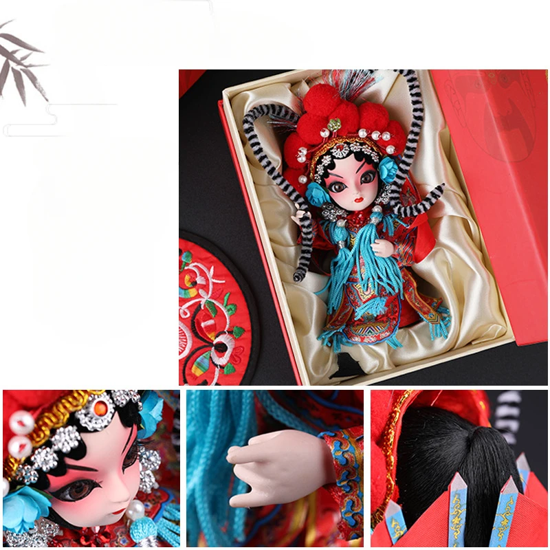 中国風の特徴的な外国人への小さなギフト京劇のキャラクターの顔北京のお土産シルク人形の装飾