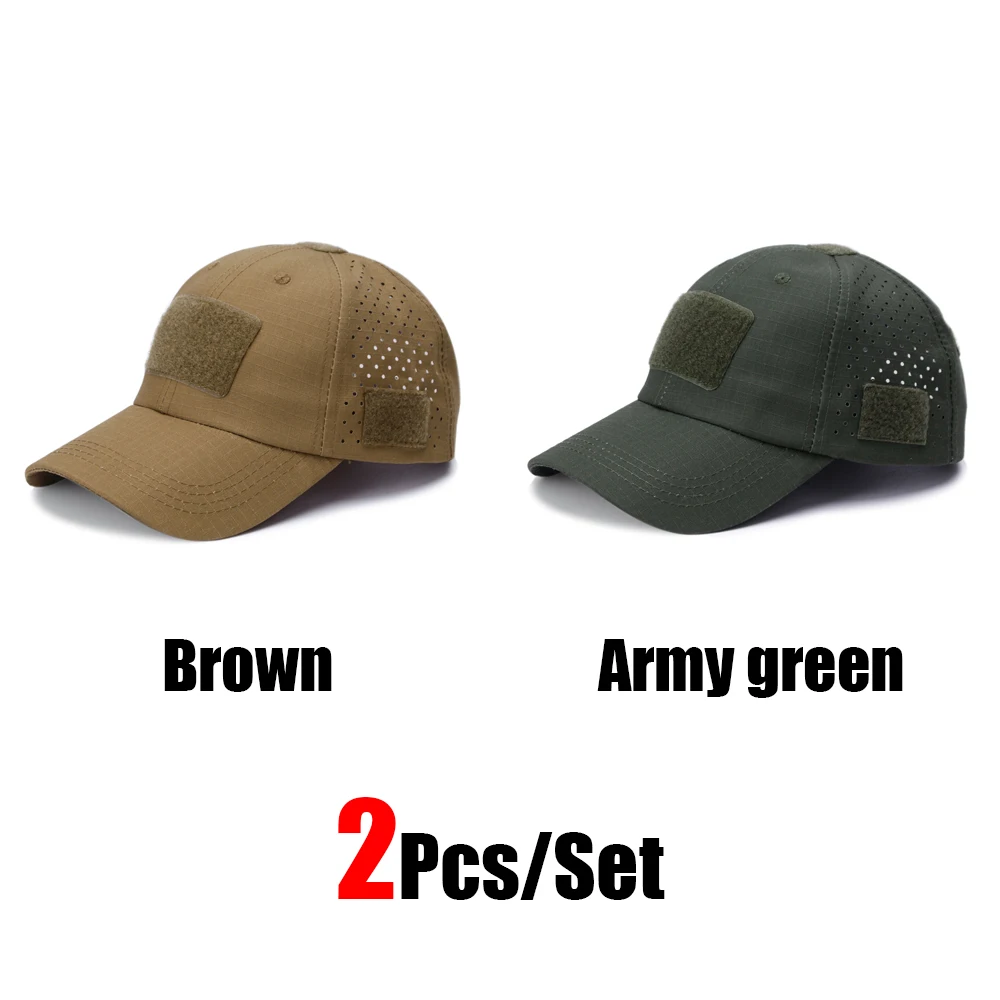 1/2 stücke Neue Männer Camouflage Baseball Kappe Atmungsaktive Sonnencreme Hut Outdoor Sport Jagd Wandern Camping Strand Angeln Sonnenhut