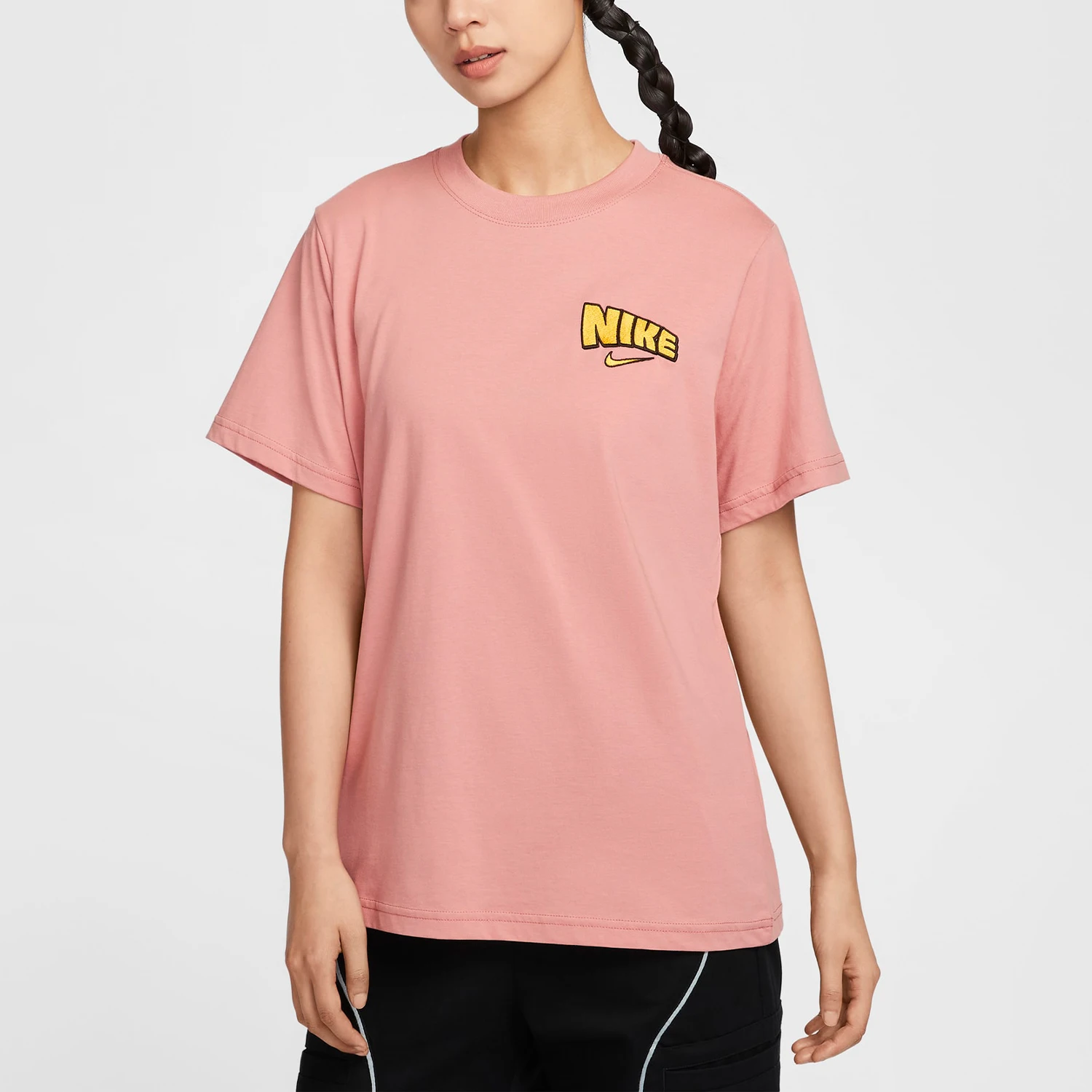 

Nike genuine Autumn New Women's Breathable Loose Sports Casual Short Sleeve HM5024-618