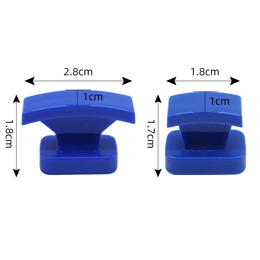Curved Surface PDR Pull Tabs High Strength PC Material Auto Body Dent Repair Accessories 12Pcs 3