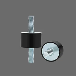 Rubber Shock Absorber Double Head External Screw / Shock Absorber With Screws At Both Ends