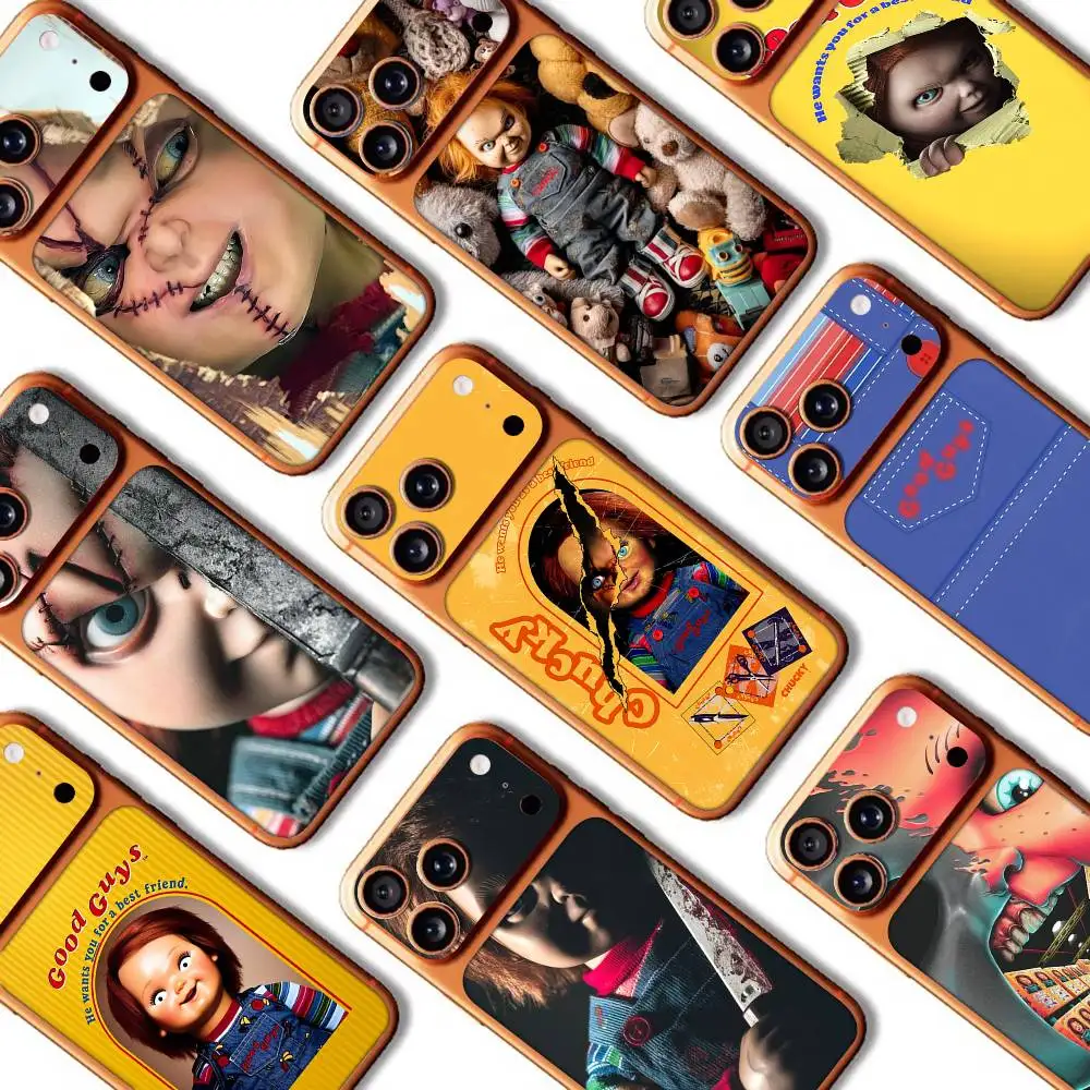 

Horror C-Chucky Movie Skin Wrap Change Case For IPhone 17 Pro Max Back Sticker Cover