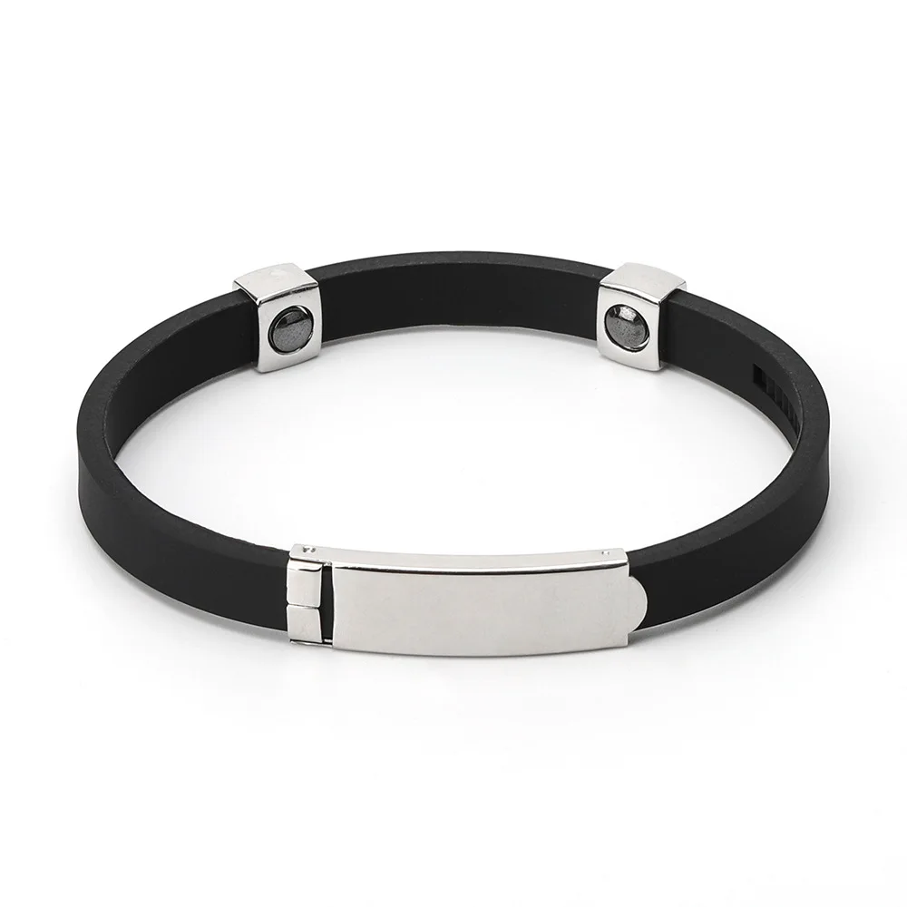 Bracciale in silicone antistatico wireless Cinturino da polso per equilibrio energetico Bracciale in silicone multicolore