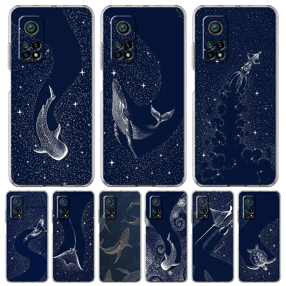 Killer Whale Orca Phone Case For Xiaomi Mi Poco X6 X5 NFC X3 F6 F5 Pro F4 F3 15 14T 14 13T 12T 12 13 Lite 11 Clear Cover