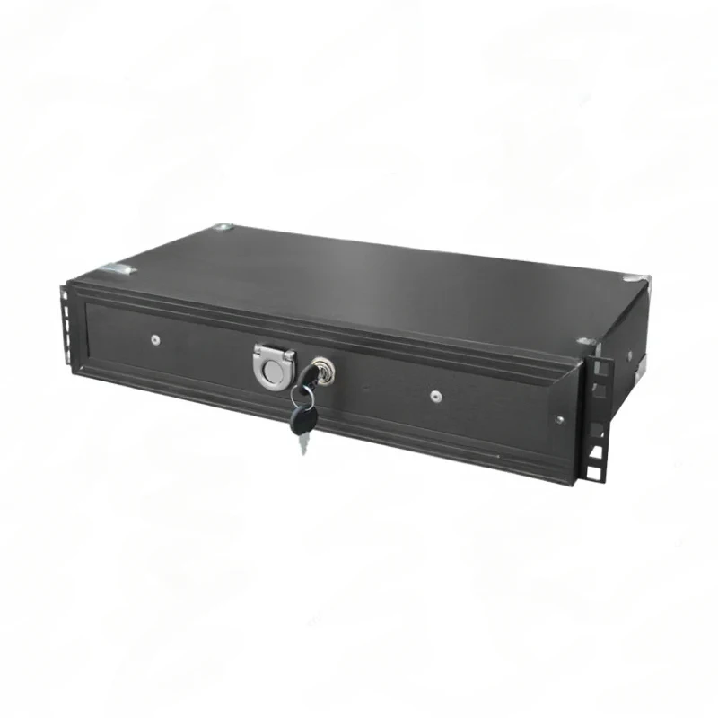 Engineering 19 Inch 2U Drawer With Lock, Suitable For ABS Air Case, Cabinet 3U Solid Wood Microphone Receiver