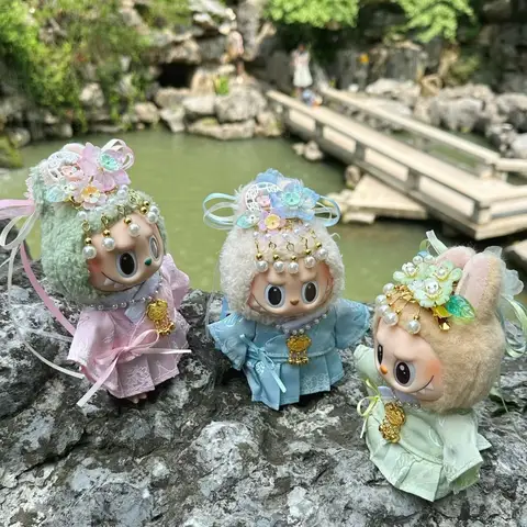 Hanfu Kimono Söt Stil Labubu 3.0 4.0 Ropa Labubu Thailändsk Traditionell Dekoration Outfit V1V2V3 Mode Dockkläder Tillbehör 12 best sales Lego Thailand-palatset - №9