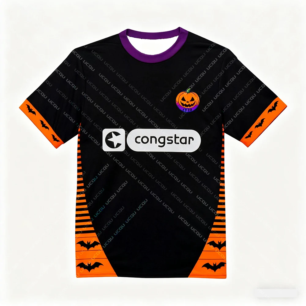 ملابس رياضية جديدة لكرة القدم لعيد الميلاد والهالوين، طقم رياضي خارجي حصريًا للأطفال والكبار بنفس النمط #3