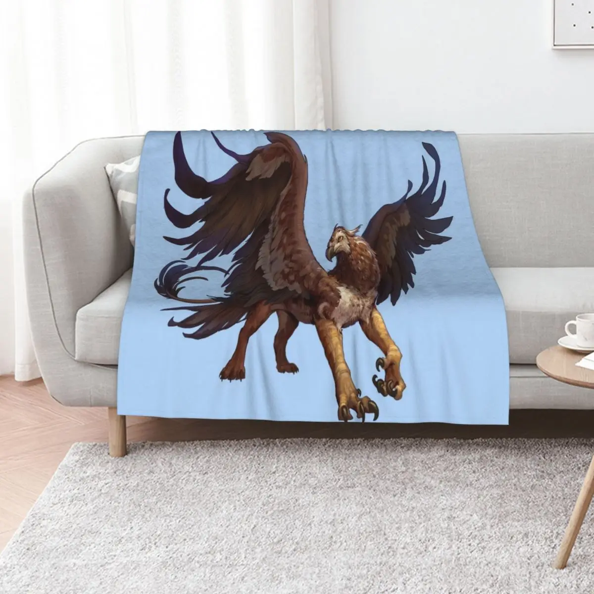 Griffin Throw Blanket Summer halloween Shaggy Plaid Vintage for sofa Blankets