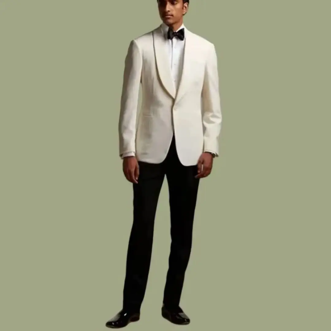 Solid Color Three Piece Suit for Men Casual StudioBlazer Minimalist Sophisticated Style Lightweight Jacket Suitable for All Seas