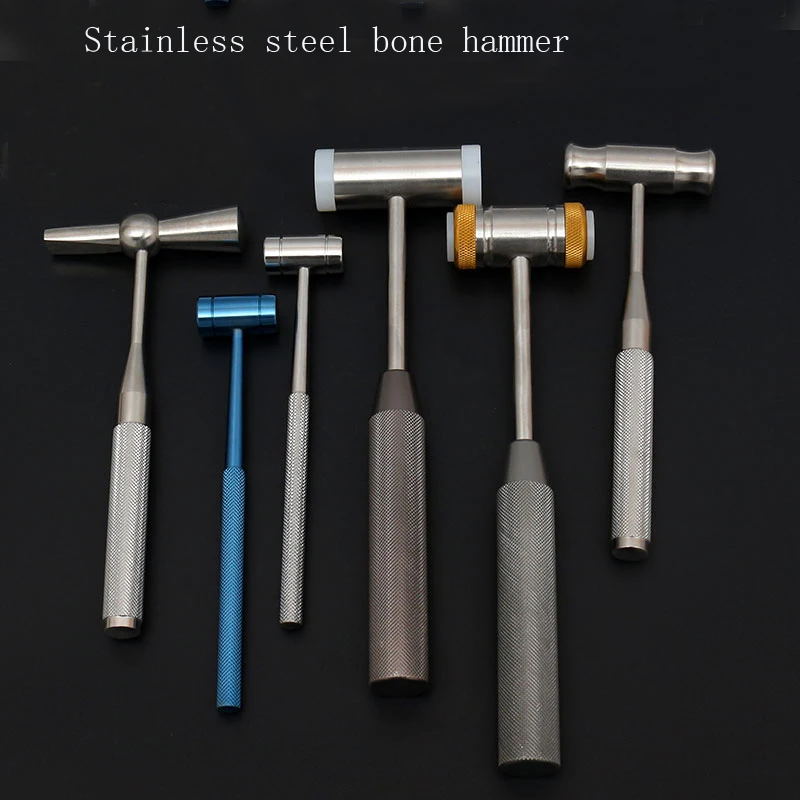 Stainless steel titanium alloy bone mallet orthopedic instrument silicone head