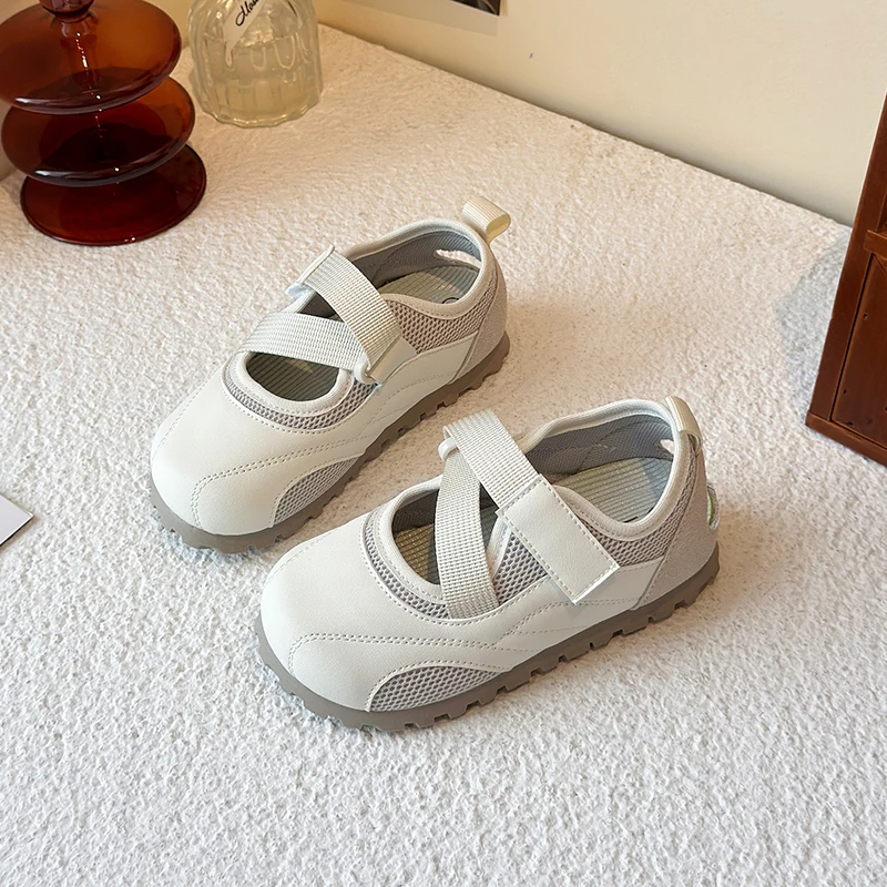 

Girls Mesh Sneakers Kids Pastel Mary Jane Trainers Spring Summer Everyday Walkers Children Kindergarten Casual Trainers