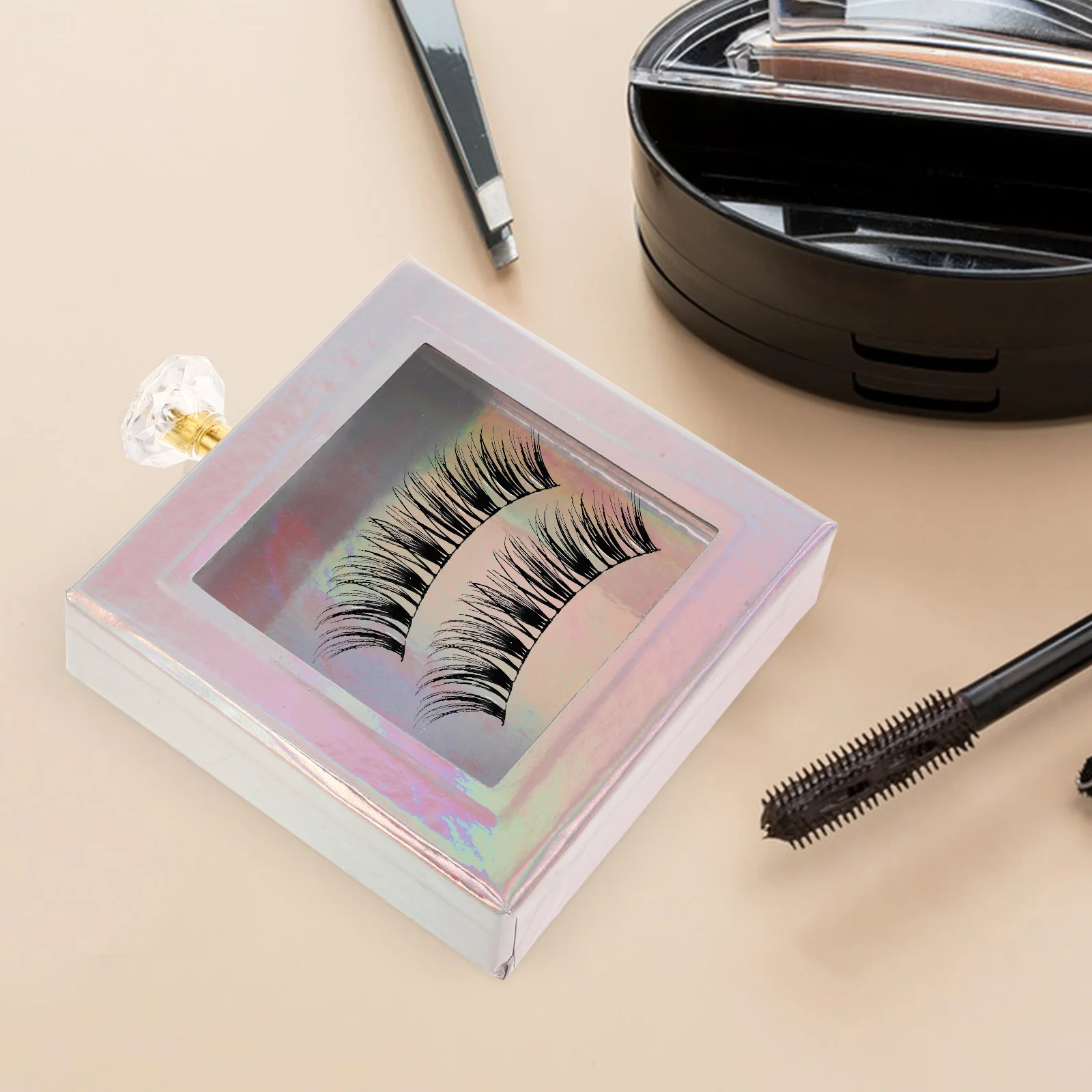 Boîte magnétique élégante pour faux cils, organisateur de cils haut de gamme adapté à un usage quotidien, Solution de stockage de cils