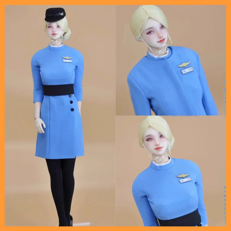 In Stock CUKE TOYS 1/6 Scale MA-030 Sexy Temperament Flight Attendant Costume Set Fit 12inch Action Figure Model Toys