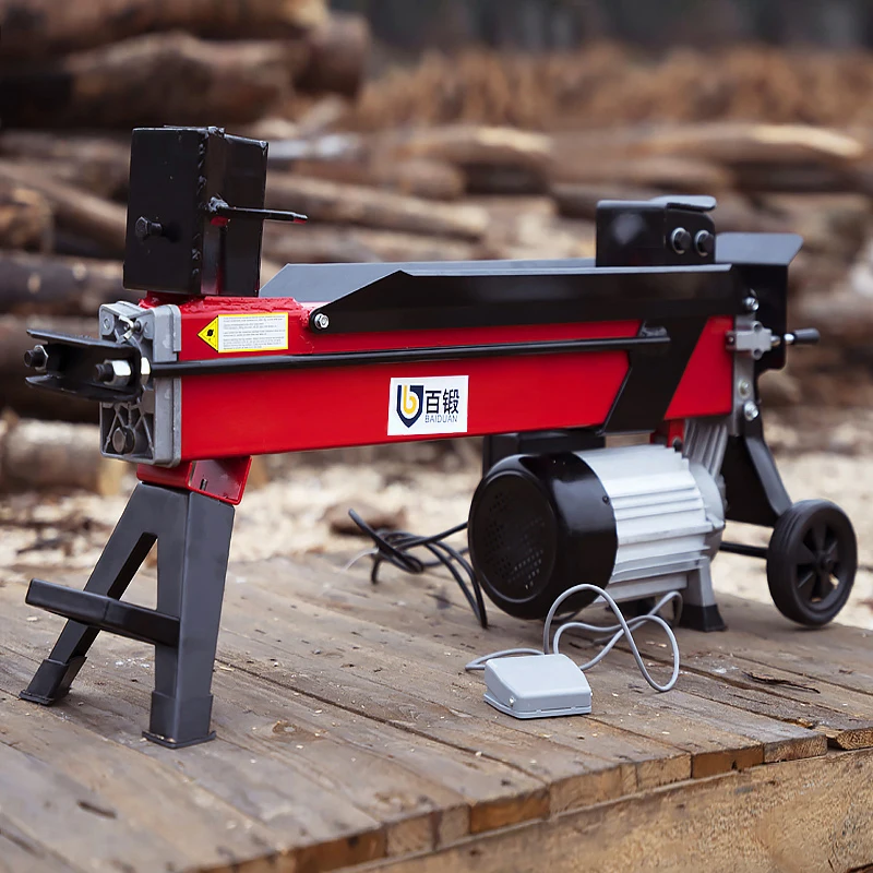 Hydraulic Wood Cutting Machine 220V 2000W High-Power Household Fully Automatic Wood Cutting Tool