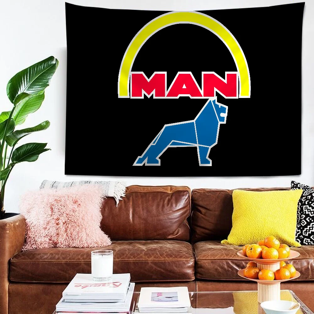 Man Truck Anime Tapestry For Living Room Home Dorm Decor Home Decor