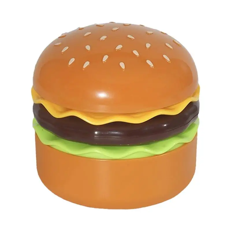 

Hamburger Night Light Rechargeable LED Nursery Night Lights Portable Cute Night Stand Lamp With Pencil Sharpener Kawaii Desktop