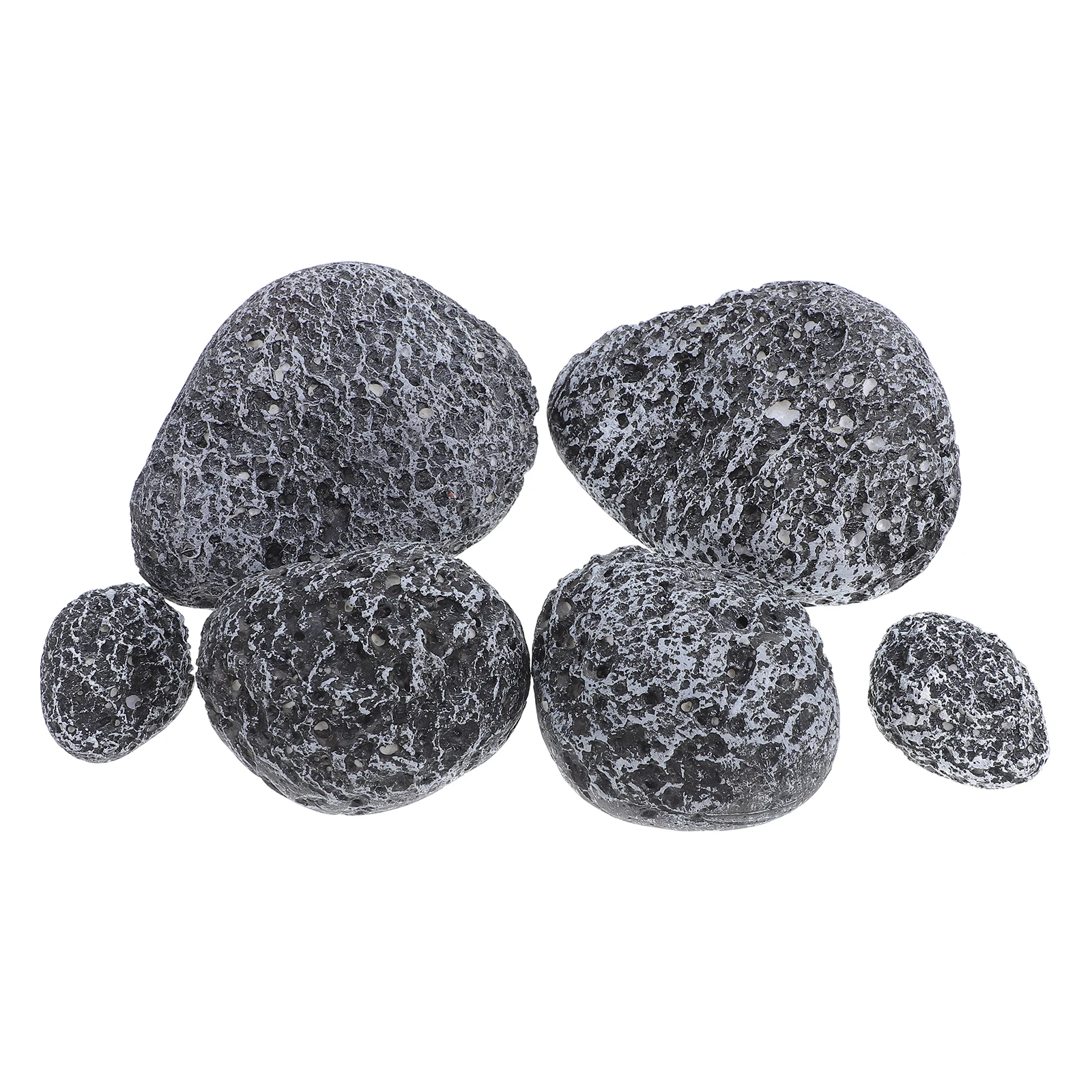 

6pcs Artificial Stone Fake Rock Flower Arrangement Foam Decorative Faux Stones for Fairy Garden Terrarium Plant