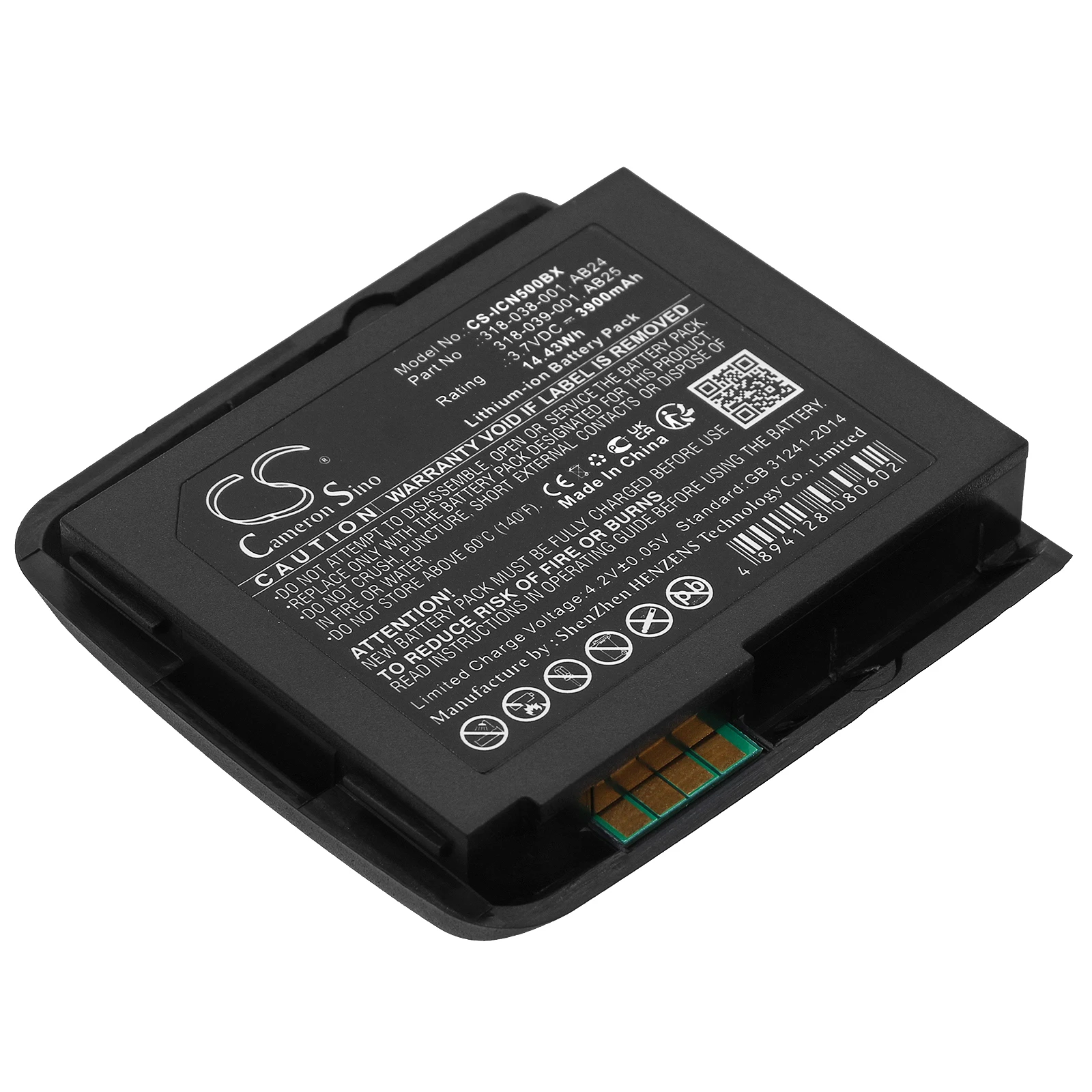Li-ion Barcode Scanner Battery for Intermec, 3.7V, 3900mAh , Compatible Models: CN50, CN51