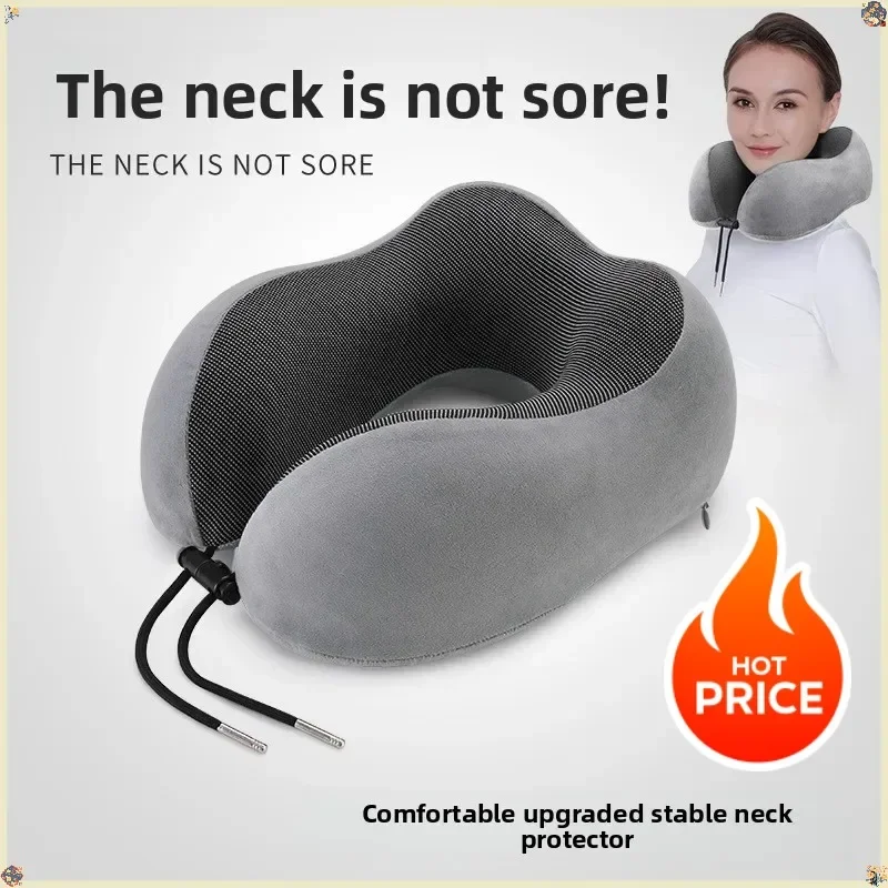 U Shaped Memory Foam Neck Pillows Soft Travel Pillow Massage Neck Pillow Sleeping Airplane Pillow Cervical Healthcare Bedding