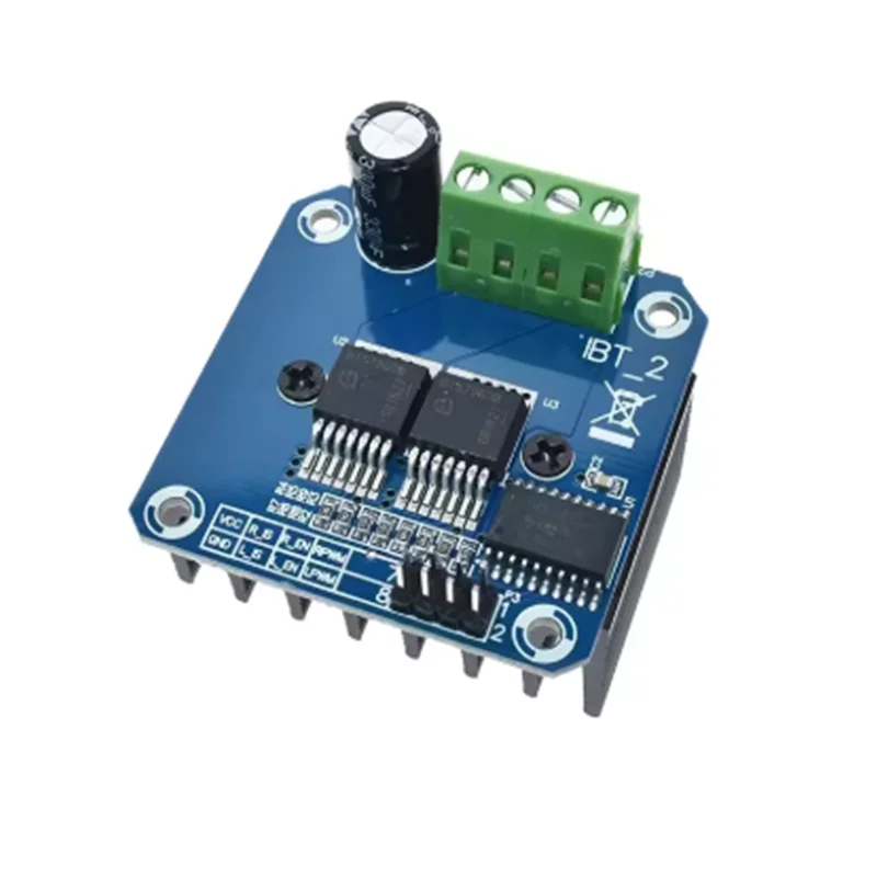 مزدوج BTS7960 43A H-bridge وحدة تشغيل المحرك عالية الطاقة/تقوم بها بنفسك السيارة الذكية التشخيص الحالي