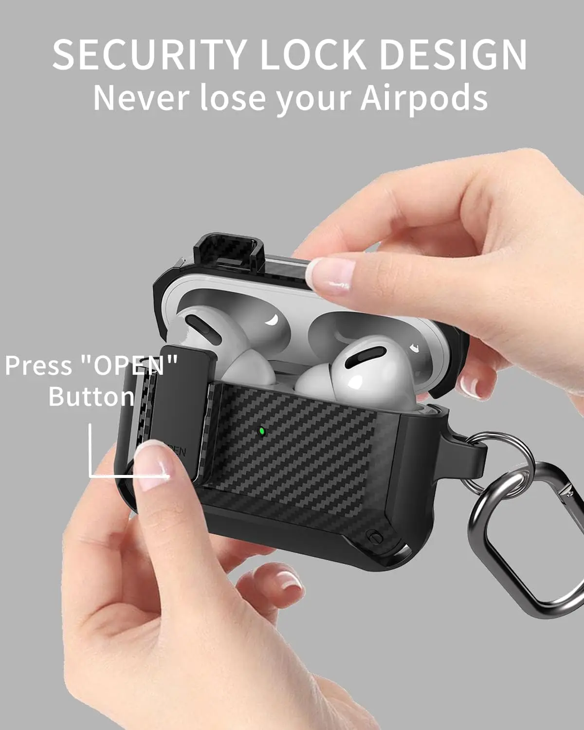 Security Lock Cover for AirPods Pro 2 3 Case for AirPods Pro2 Pro 2nd Gen 2024 Case Shockproof Cover For Airpods 4 4th 3 Fundas