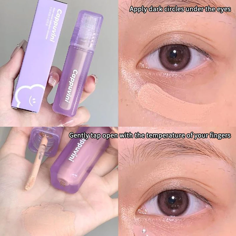 Vloeibare concealer Lichtgewicht donkere cirkel Smet Minimaliserende romige concealer Natuurlijke afwerking voor make-up voor de gevoelige huid