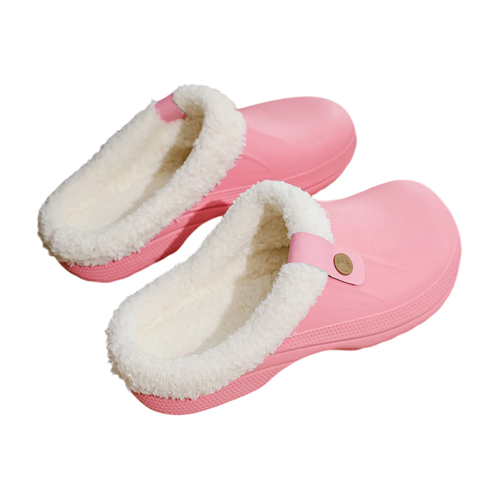 

Женские тапочки, зимние женские тапочки с противоскользящей жесткой подошвой и теплым шерстяным флисом, удобные домашние тапочки Pantufa Femininas