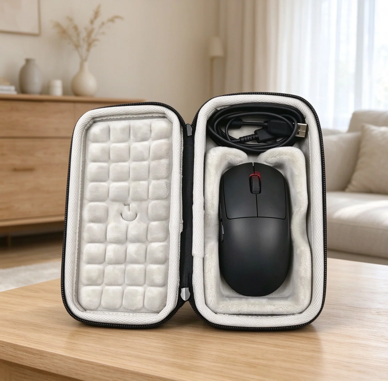 Storage Bag For Logitech (GPW/G903) Pre-shaped inner cavity matches the gaming mouse outline and avoids scratches while moving