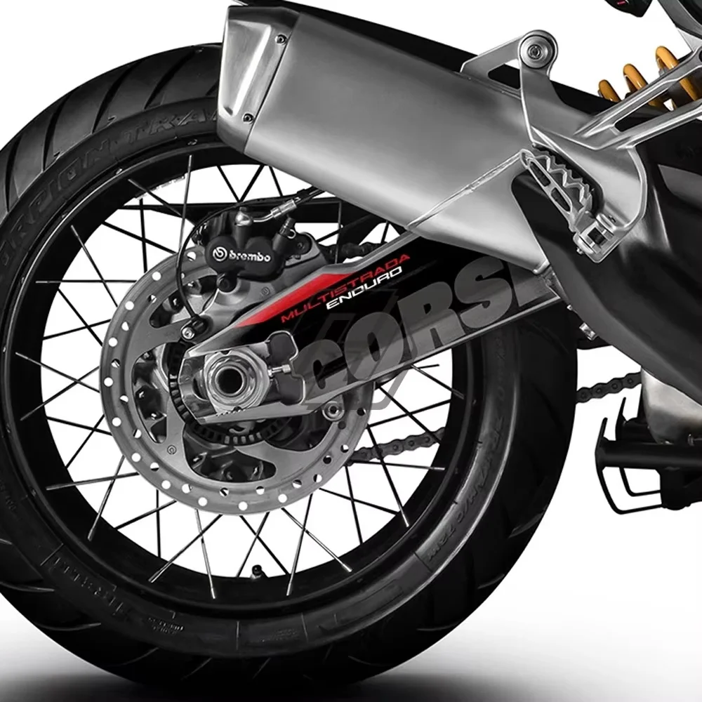 Motorcycle Swingarm Decals Graphics for Ducati Multistrada 1200 1260 Enduro 2014-2019 Motorbike Stickers Accessories