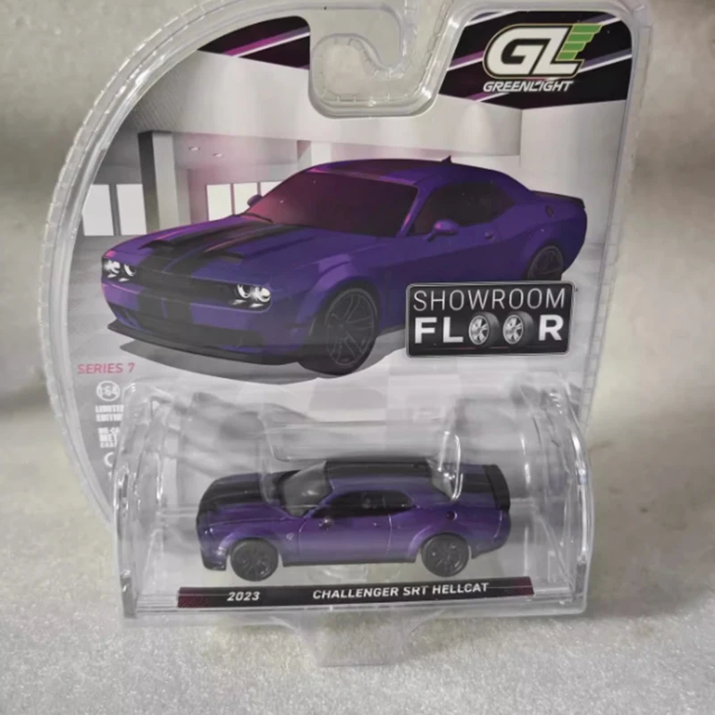 

Greenlight масштаб 1:64 2023, Challenger SRT Hellcat, модель автомобиля из сплава, статическая коллекция, украшенные праздничные подарки, игрушки