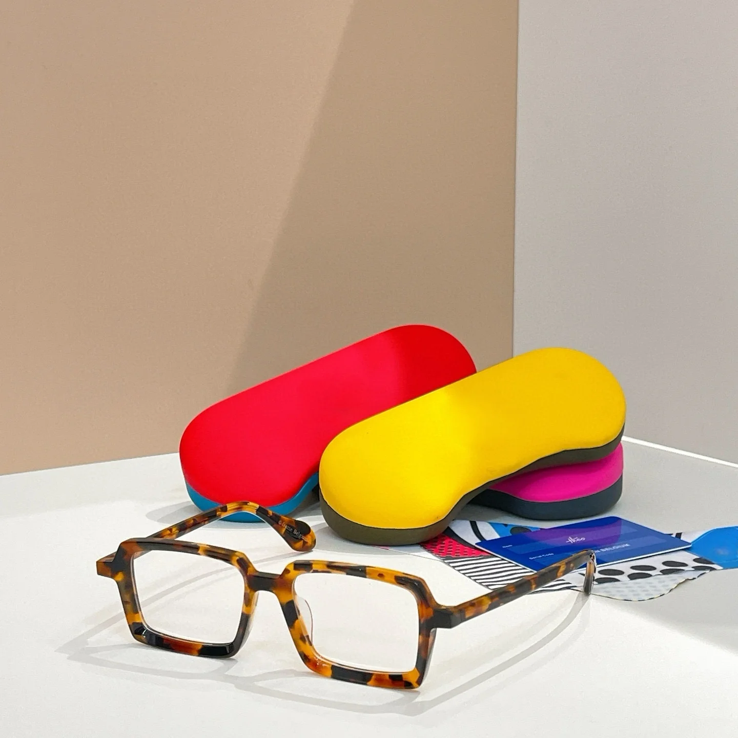 

Belight Optical Italy Acetate Handmade Quality Belgium Design Women Men with Case Eyeglasses Eyewear Frame Mille+86