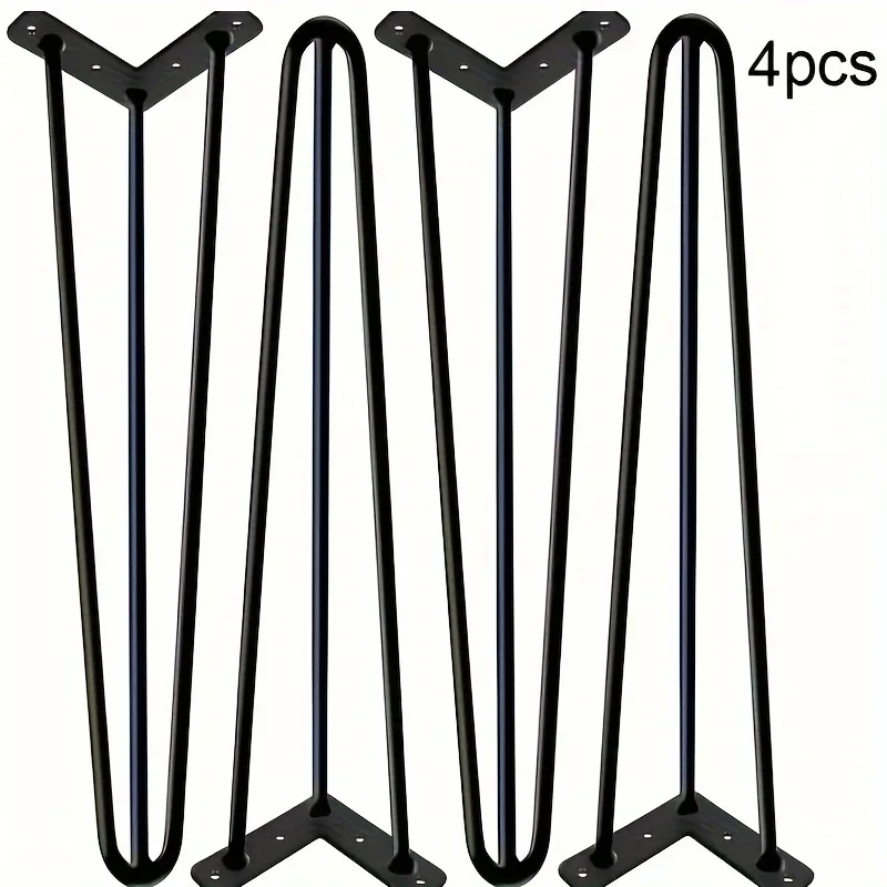 2pcs Height Legs DIY Furniture Metal Thickened Iron Sofa TV Cabinet Feet Bathroom Cabinet Bed Coffee Table Replacement Legs