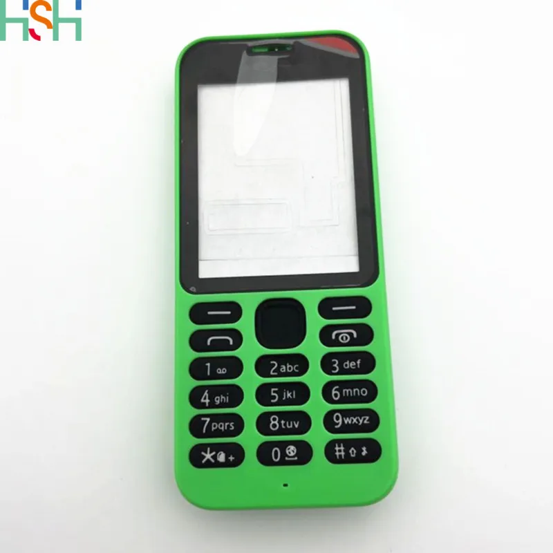 New For Nokia 215 Full Complete Mobile Phone Housing Cover Case+English Keypad Plastic Full Housing