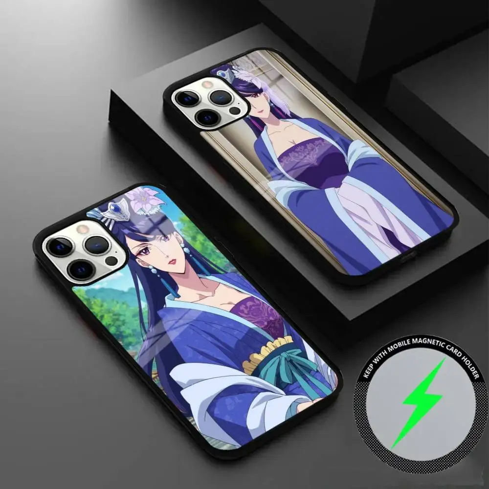 

The Apothecary Diaries Maomao Phone Case For IPhone 16 15 14 13 12 11 Pro Max Plus Mini Magsafe Mirror Wireless Magnetic Cover