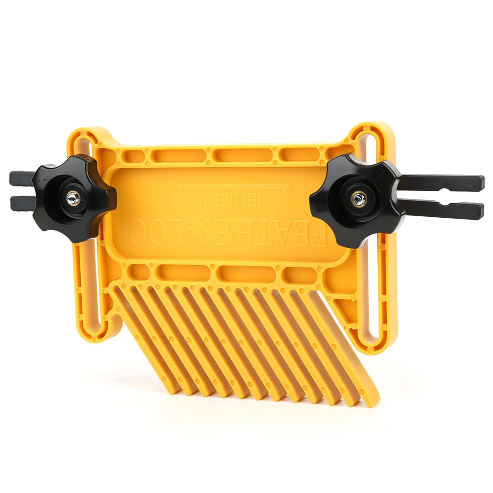2Pcs Woodworking Feather Board Set Router Tables Saws Yellow Carpentry Aid Hand Tool Kit