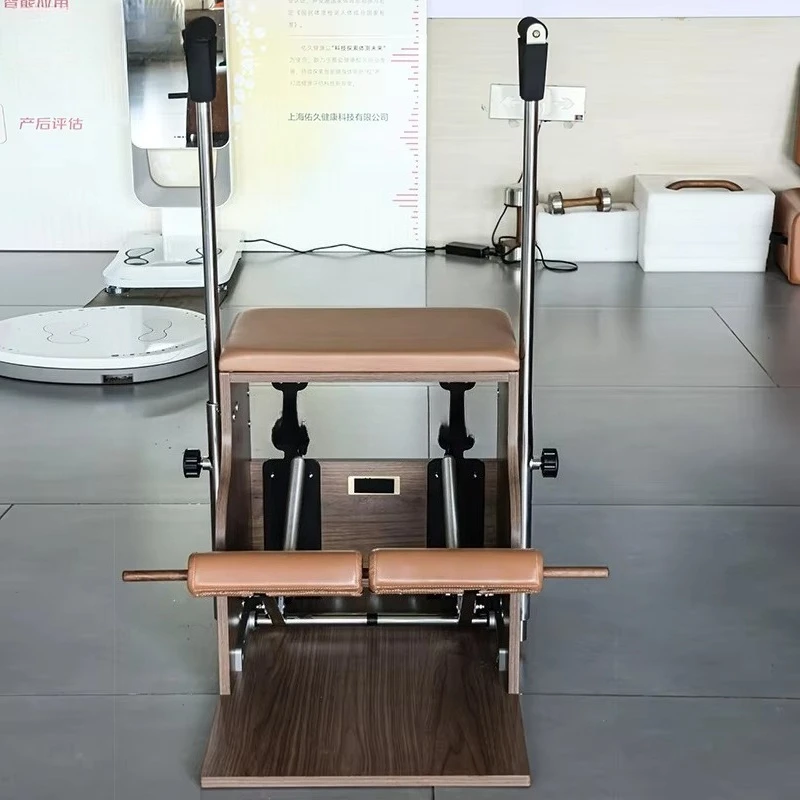 

YTYIN Queenlife Luxury Combo Chair | Solid Walnut Wood, 4-Spring & Adjustable Height for Commercial & Home Use