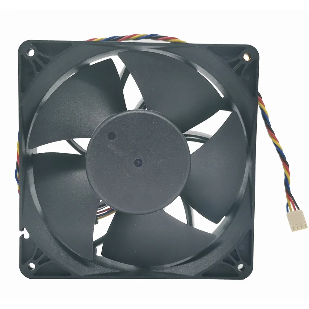 Powerful new 6Pin 4Pin fan 140mm 14038 140X140X38MMM DC 12V 4800RPM  For E9+ E10 bitcoin miner cooling fan replace PFM1412DE