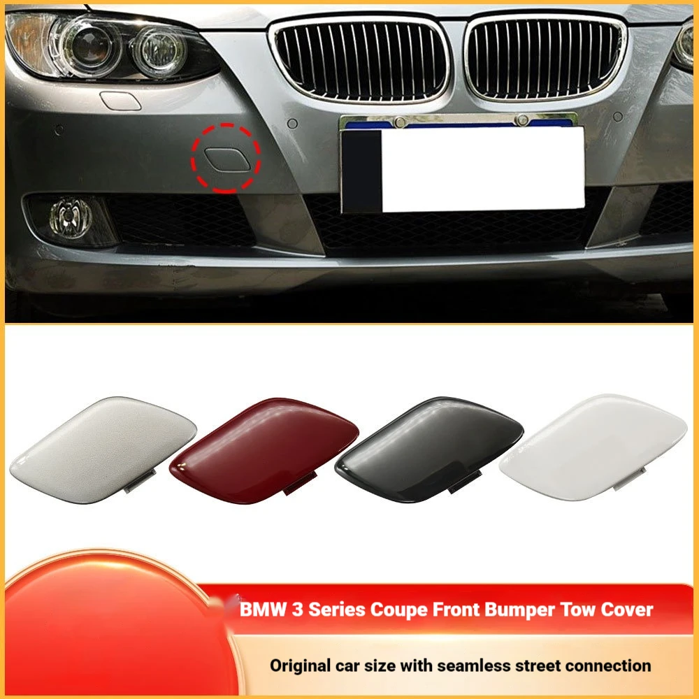 For BMW 3 Series Coupe Front Bumper Trailer Cover E92 E93 Front Tow Hook Cover 51117187956
