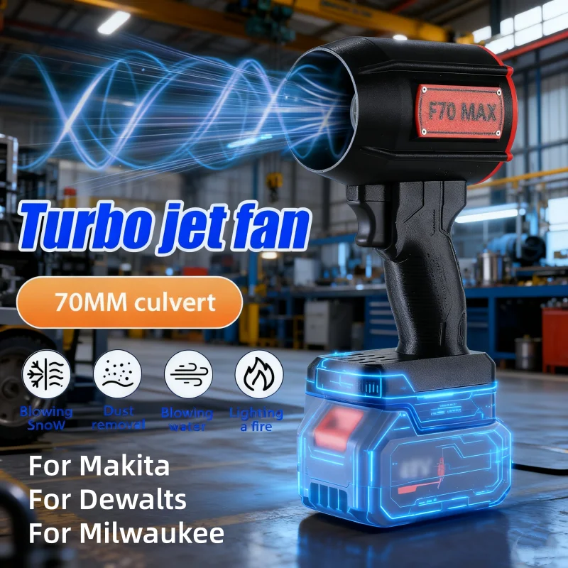 سيارة العنيفة منفاخ الهواء قوية يده توربو مروحة نفاثة عالية السرعة 70 مللي متر فرش السيارات التوجه 1350 جرام غسيل السيارات مسدس هواء أدوات مجفف