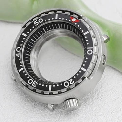 Mod Tuna Can Watch Case Sapphire Crystal 28.5 Dial Case Compatible with NH35 NH36 4R35 7S26 Movement Transparent Back Watch Case