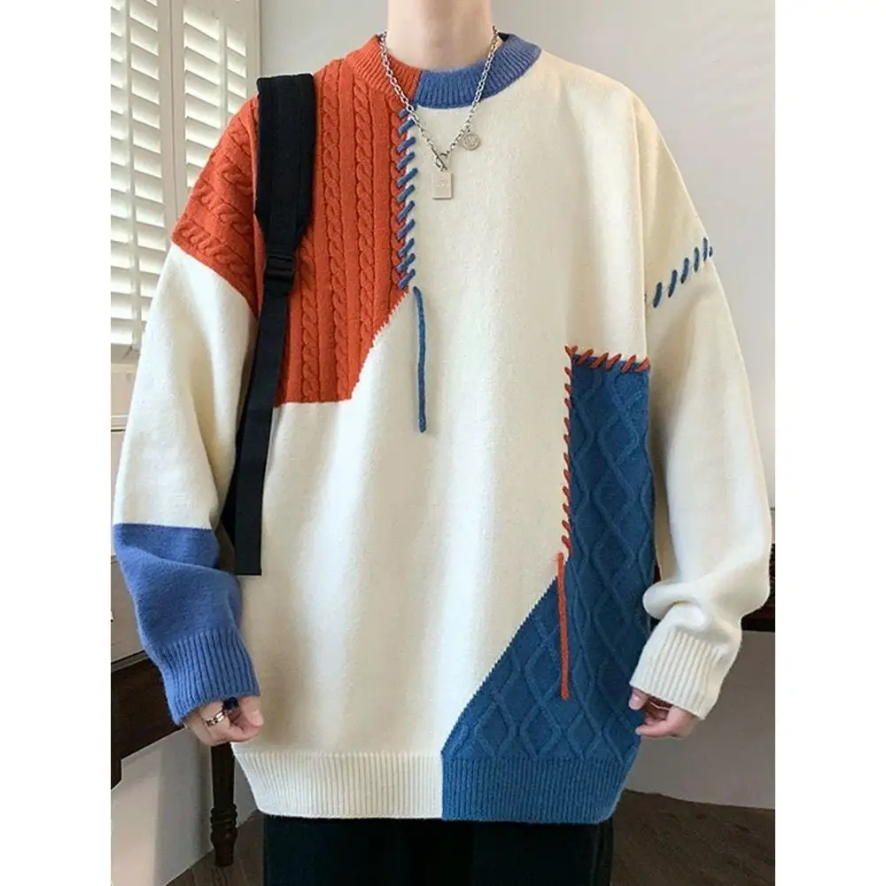 

Sli round Ne Knitted Sweater Men's Faionable Base Layer irt Autumn Winter Soft Polyester Long Sve Casual Top