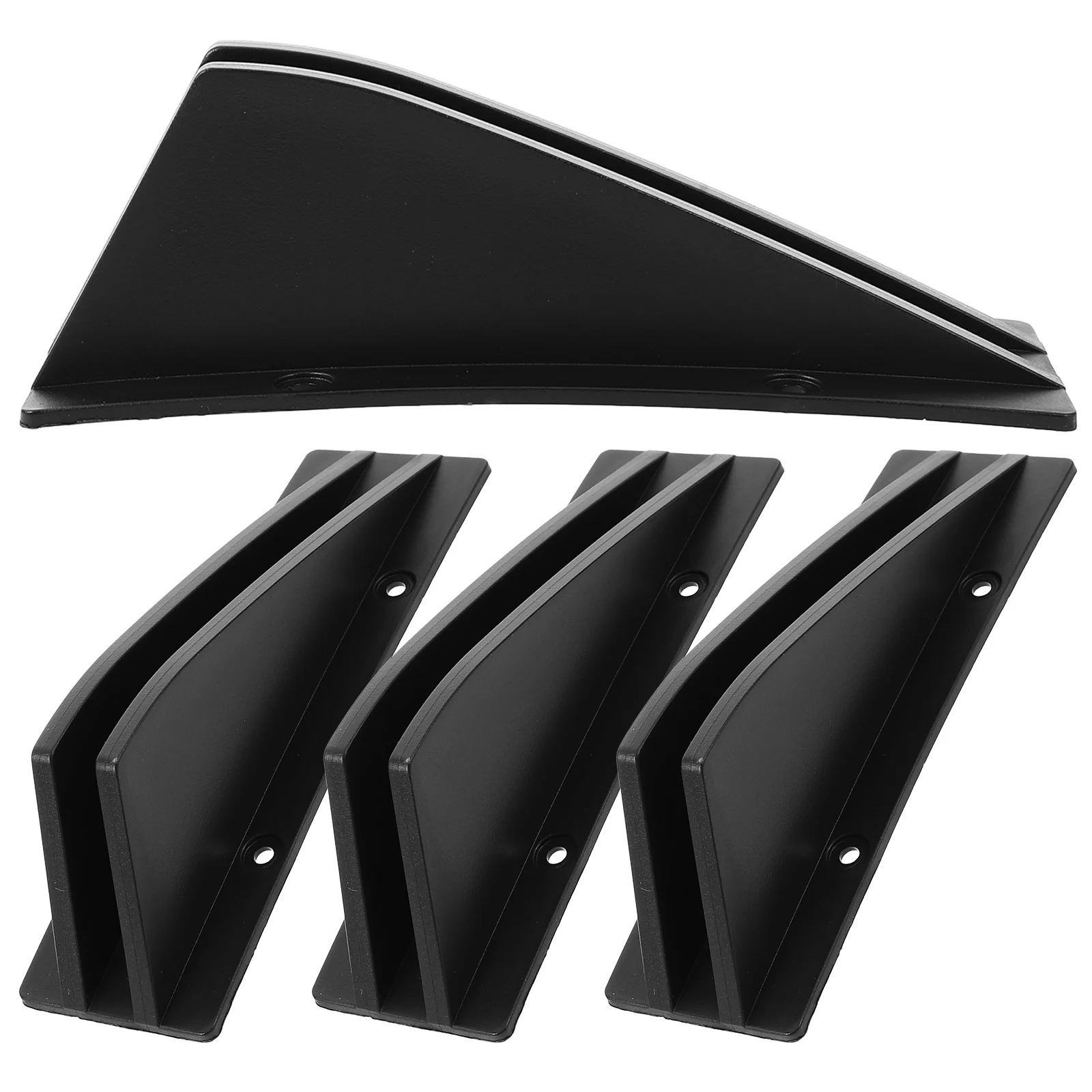 

4pcs Bumper Diffuser Car Rear Spoiler Automotive Tail Splitter Wind Resistance Reduction Stylish Design Long-Lasting Pp Material