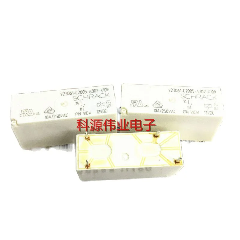 5PCS 100% brand new V23061-C2005-A302-X109 12VDC 10A Tyco 12VDC normally open relay