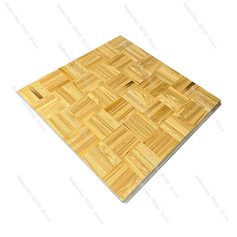 Assembled wood grain checkered dance floor boards, stage flooring, temporary flooring, laminate flooring, solid wood flooring